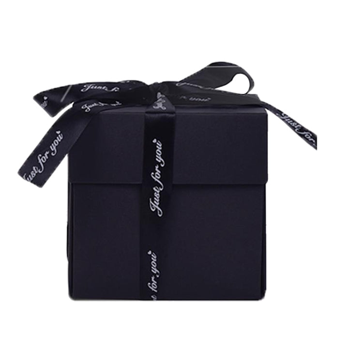 Creative DIY Handmade Photo Album Surprise Explosion Gift Box (Black)