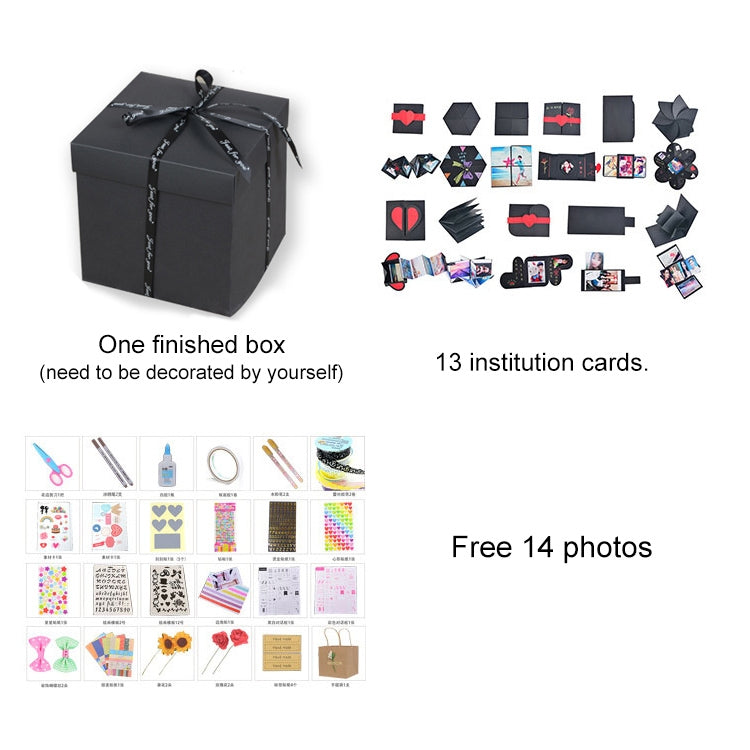 Creative DIY Handmade Photo Album Commemorative Book Time Corridor Surprise Explosion Gift Box, Finished Version