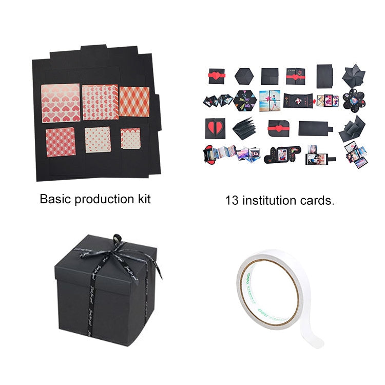 Creative DIY Handmade Photo Album Commemorative Book Time Corridor Surprise Explosion Gift Box, Basic Version