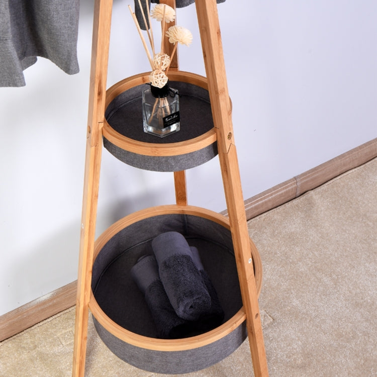 [US Warehouse] Living Room Bamboo Coat Rack with 6 Hooks, Size: 15.1x66.9 inch