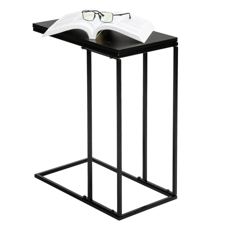 [US Warehouse] C Shape MDF Countertops Iron Base Single Layer Shelf Snack Home Table Decoration, Size: 48x28x58.4cm