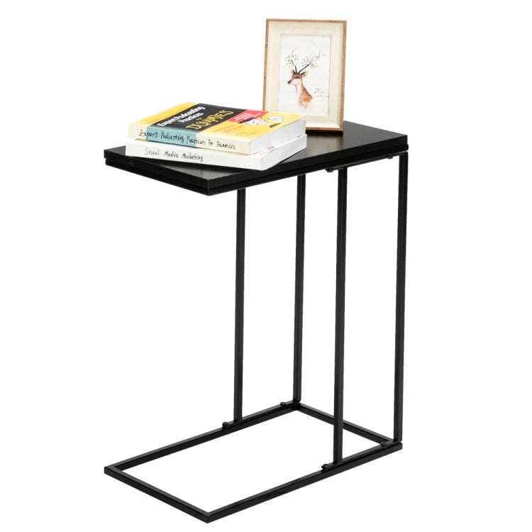 [US Warehouse] C Shape MDF Countertops Iron Base Single Layer Shelf Snack Home Table Decoration, Size: 48x28x58.4cm