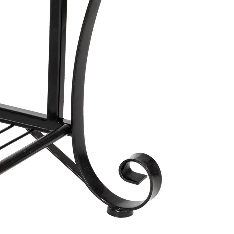 [US Warehouse] 5-Tier Metal Floral Border Kitchen Rack Iron Baking Decoration, Size: 63.5 x 40 x 174cm