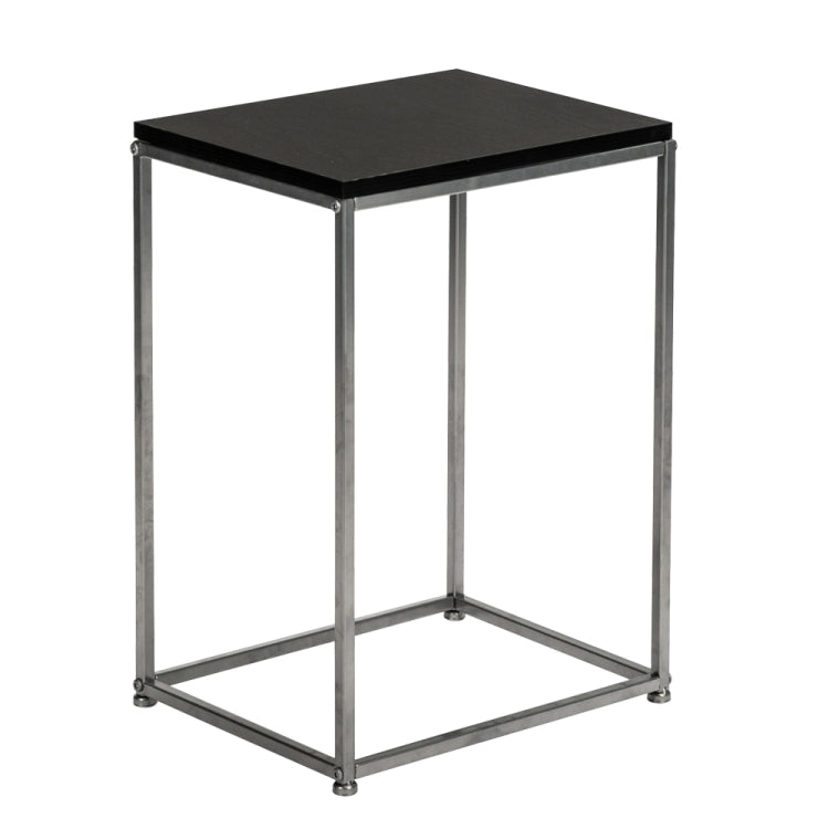 [US Warehouse] MDF Countertops Wrought Iron Base Single Layer Snack Table, Size: 38.5 x 30 x 53cm