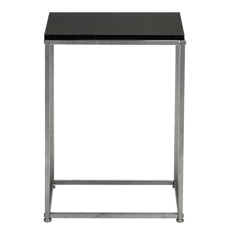 [US Warehouse] MDF Countertops Wrought Iron Base Single Layer Snack Table, Size: 38.5 x 30 x 53cm