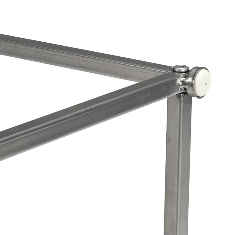 [US Warehouse] MDF Countertops Wrought Iron Base Single Layer Snack Table, Size: 38.5 x 30 x 53cm