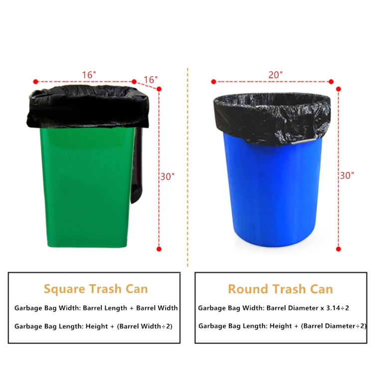 [US Warehouse] 250 PCS Ultra-thick Garbage Bag, Size: 102x84cm