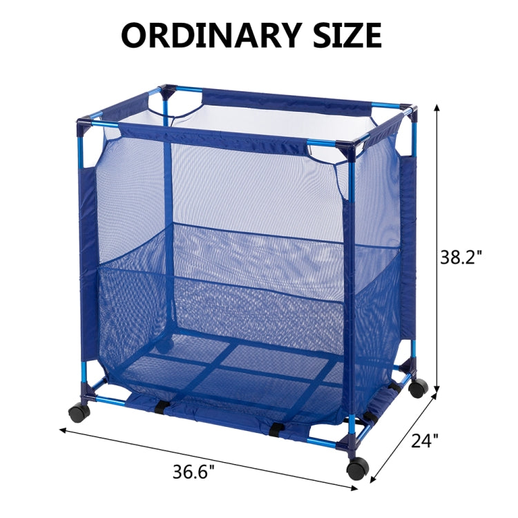 [US Warehouse] Rectangular Aluminum Frame Nylon Mesh Swimming Pool Storage Basket, Size: 38.2 x 36.6 x 24 inch