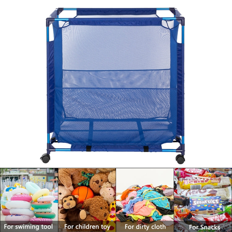 [US Warehouse] Rectangular Aluminum Frame Nylon Mesh Swimming Pool Storage Basket, Size: 38.2 x 36.6 x 24 inch