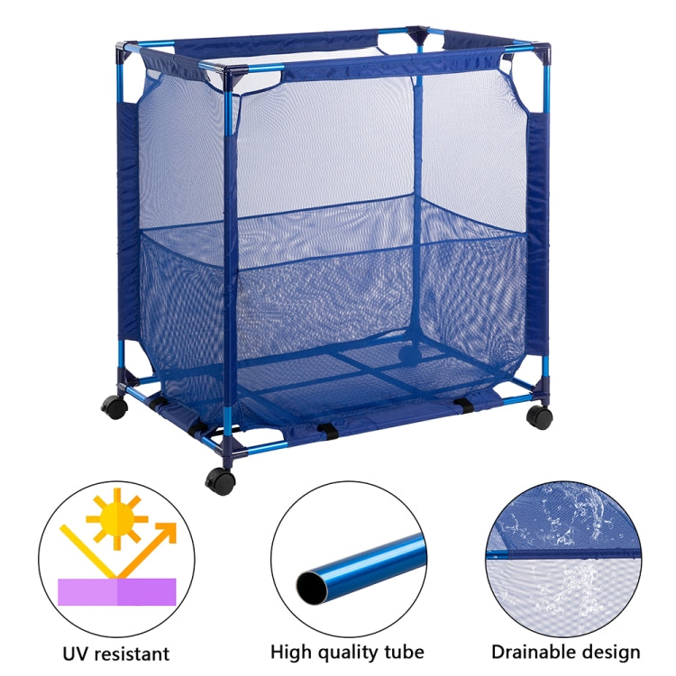 [US Warehouse] Rectangular Aluminum Frame Nylon Mesh Swimming Pool Storage Basket, Size: 38.2 x 36.6 x 24 inch