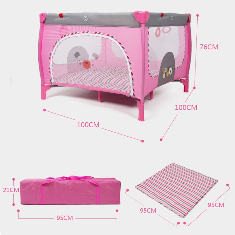 Portable Multi-functional Folding Crib Sleep Bed Movable Baby Game Bed