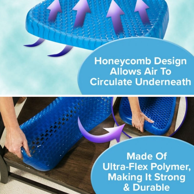Summer TPE Honeycomb Cool Breathable Chair Cushion Car Office Seat Cushion, Size: 40 x 33 x 4cm