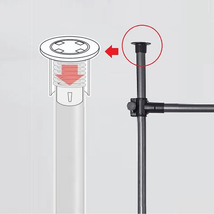 [US Warehouse] Freestanding Adjustable Double Rod Hanger for Hanging Clothes