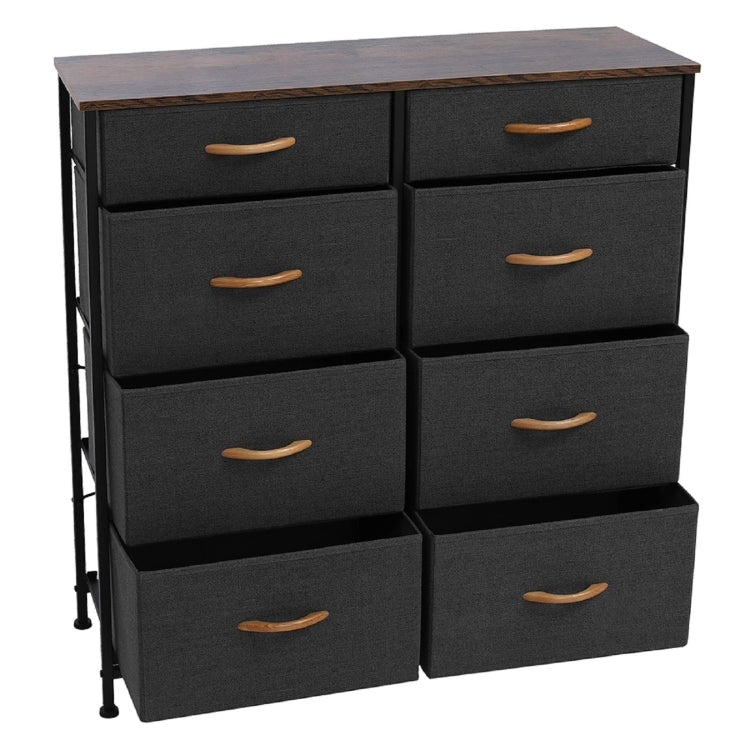 [US Warehouse] Vertical Furniture Double-row Easy-pull Eight-drawer Fabric Box, Size: 13.31x4.65x13.9cm