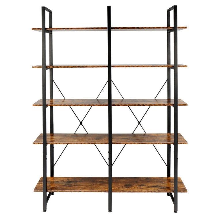 [US Warehouse] Cross-fixed Storage Rack with 5-layer Backplane, Size: 178x33x135cm