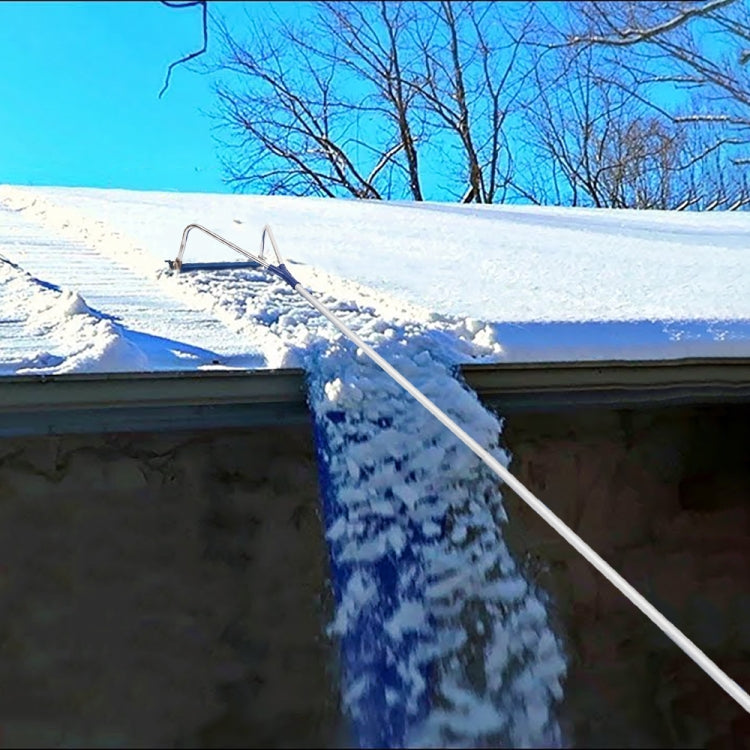 [US Warehouse] 1.2m 5 Paragraphs Cloth Head Roof Rake Snow Remover Scraping Tool