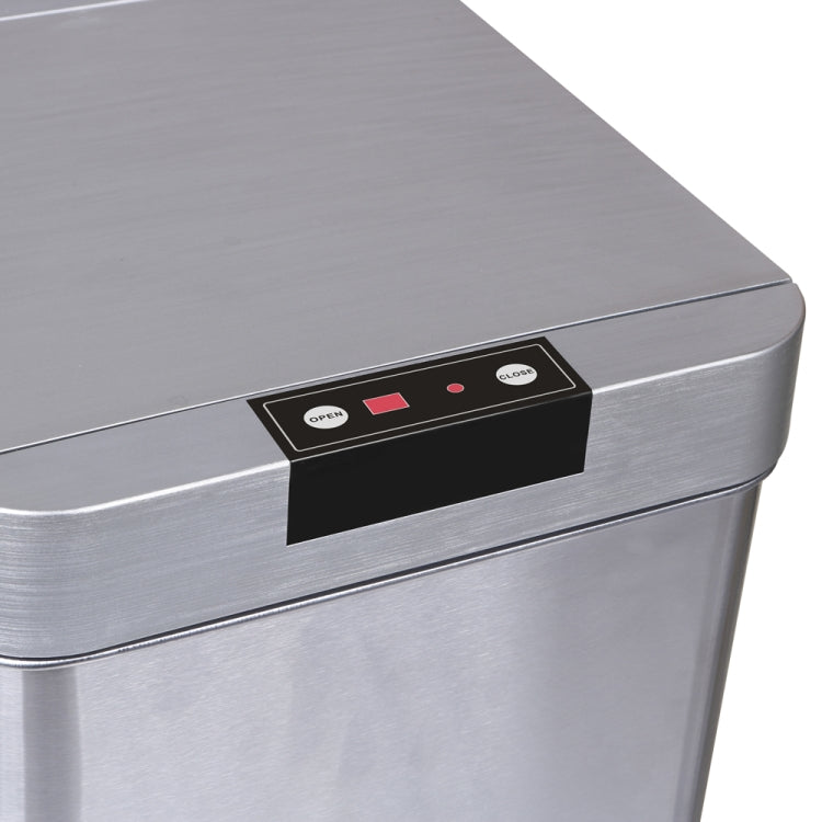 [US Warehouse] 48L Square Inductive Touchless Full-automatic Fingerprint-resistant Garbage Trash Can