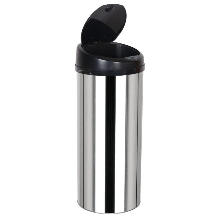 [US Warehouse] 50L Round Inductive Touchless Full-automatic Fingerprint-resistant Garbage Trash Can