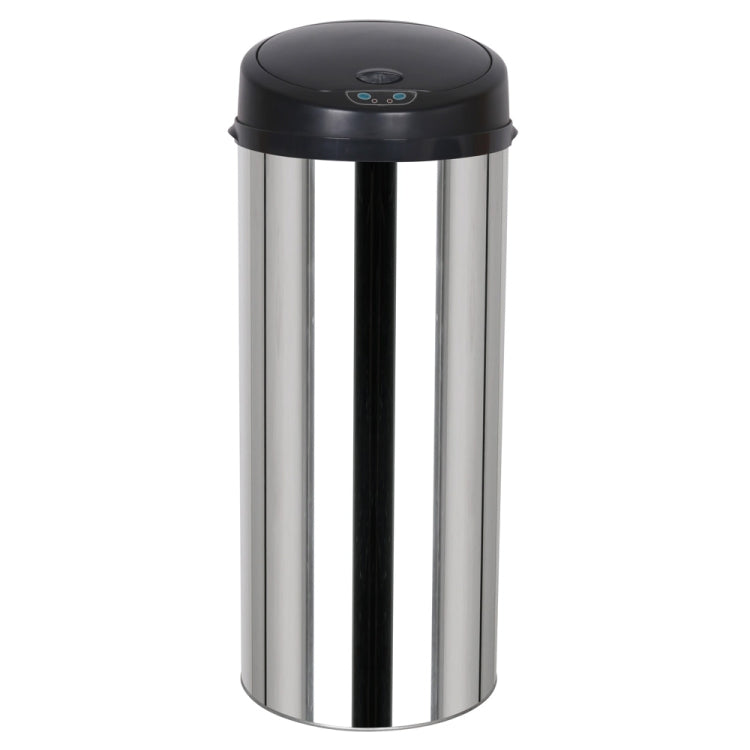 [US Warehouse] 50L Round Inductive Touchless Full-automatic Fingerprint-resistant Garbage Trash Can