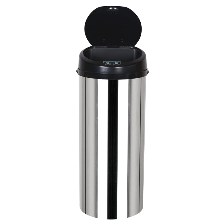 [US Warehouse] 50L Round Inductive Touchless Full-automatic Fingerprint-resistant Garbage Trash Can