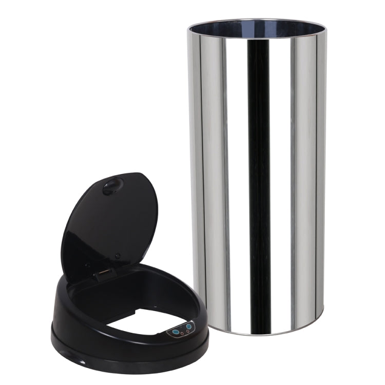 [US Warehouse] 50L Round Inductive Touchless Full-automatic Fingerprint-resistant Garbage Trash Can