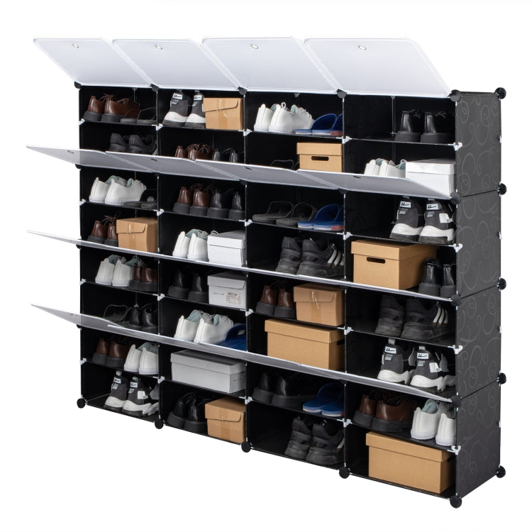 [US Warehouse] 32 Grids Home Portable Shoe Rack Organizer, Size: 162x32x162cm