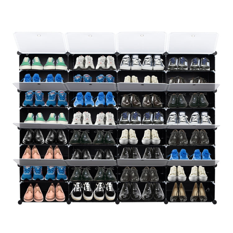 [US Warehouse] 32 Grids Home Portable Shoe Rack Organizer, Size: 162x32x162cm