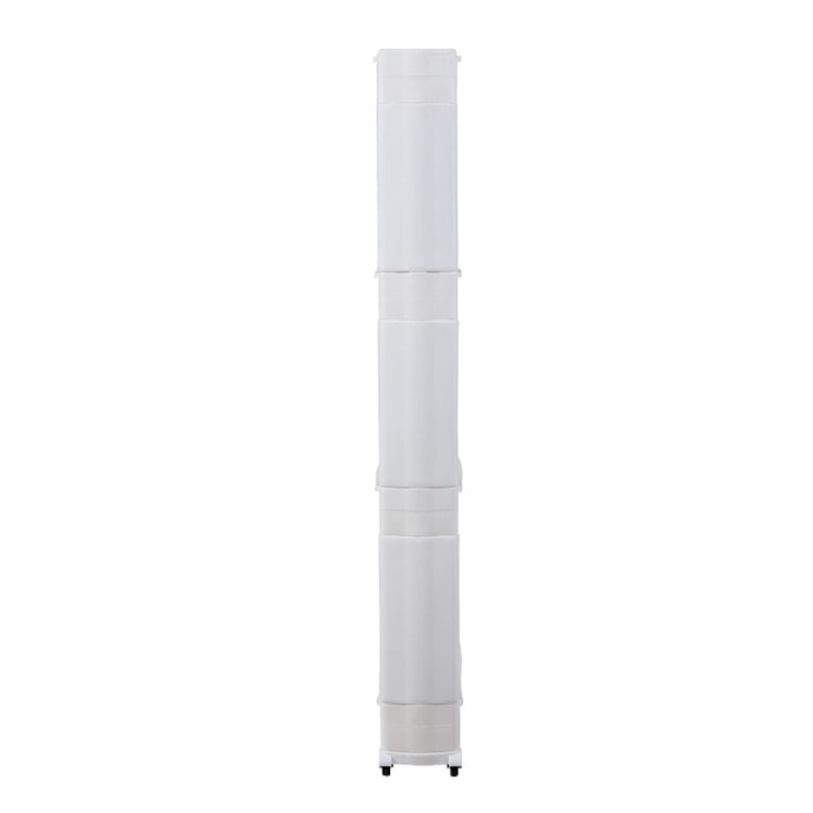 [UK Warehouse] 4-layer Plastic Shelf with Wheels, Size: 54.5x12.5x102cm
