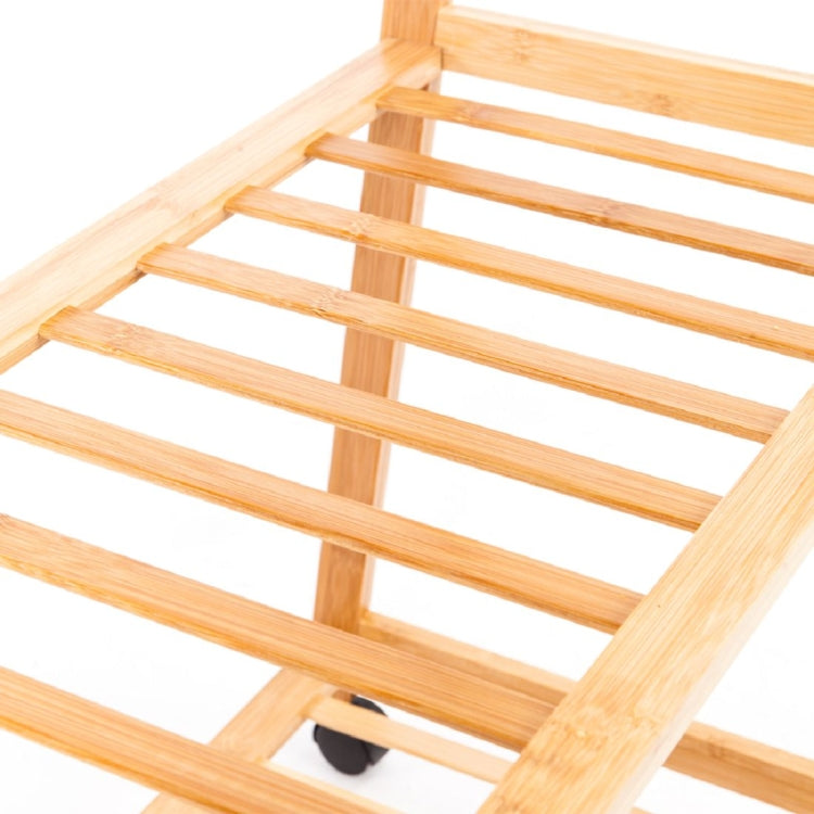 [UK Warehouse] Two-tier Storage Coat Rack with Wheels, Size: 166x75x33cm