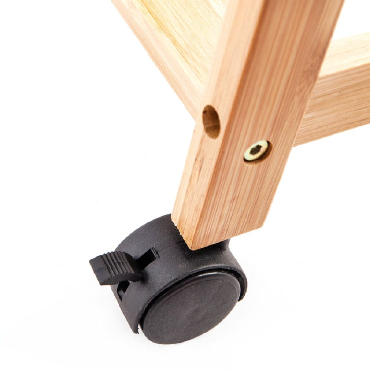 [UK Warehouse] Two-tier Storage Coat Rack with Wheels, Size: 166x75x33cm