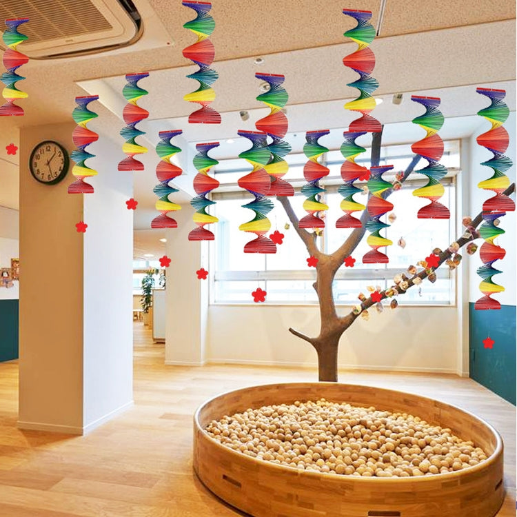 Classroom Wall Hanging Curtain Color Rotation Wind Turn, Size: 50x12cm