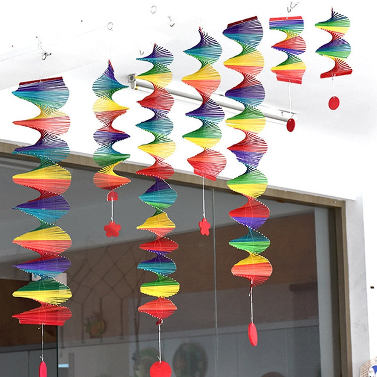 Classroom Wall Hanging Curtain Color Rotation Wind Turn, Size: 20x10cm