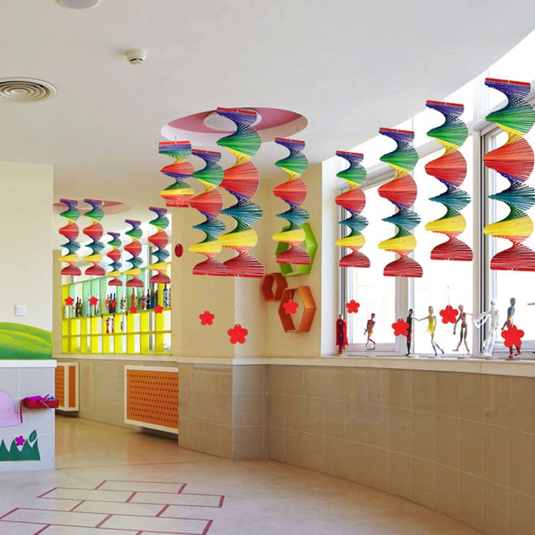 Classroom Wall Hanging Curtain Color Rotation Wind Turn, Size: 20x10cm