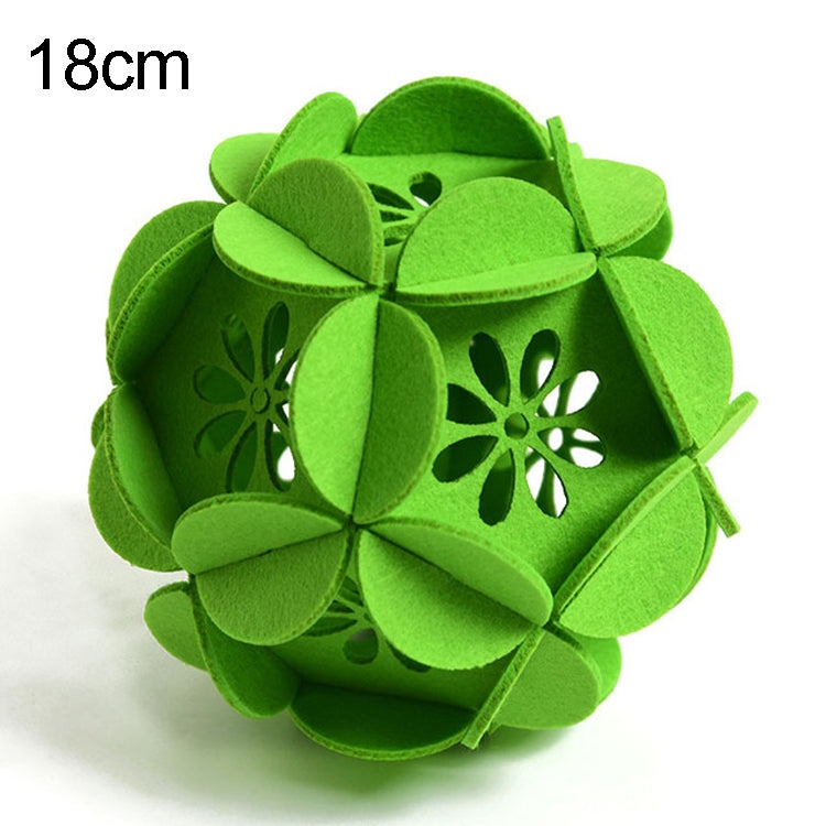 Classroom Decoration Non-woven Flower Ball Three-dimensional Wicker Pendant, Size: 18cm