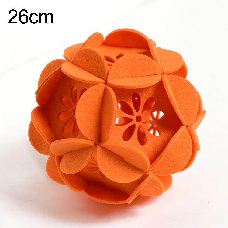 Classroom Decoration Non-woven Flower Ball Three-dimensional Wicker Pendant, Size: 26cm