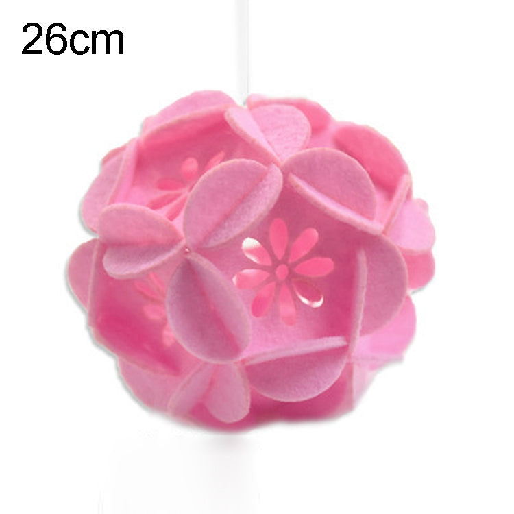 Classroom Decoration Non-woven Flower Ball Three-dimensional Wicker Pendant, Size: 26cm