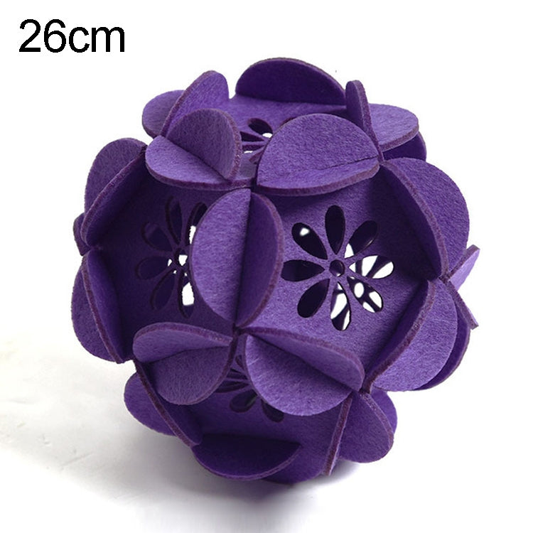 Classroom Decoration Non-woven Flower Ball Three-dimensional Wicker Pendant, Size: 26cm