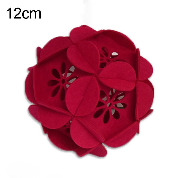 Classroom Decoration Non-woven Flower Ball Three-dimensional Wicker Pendant, Size: 12cm