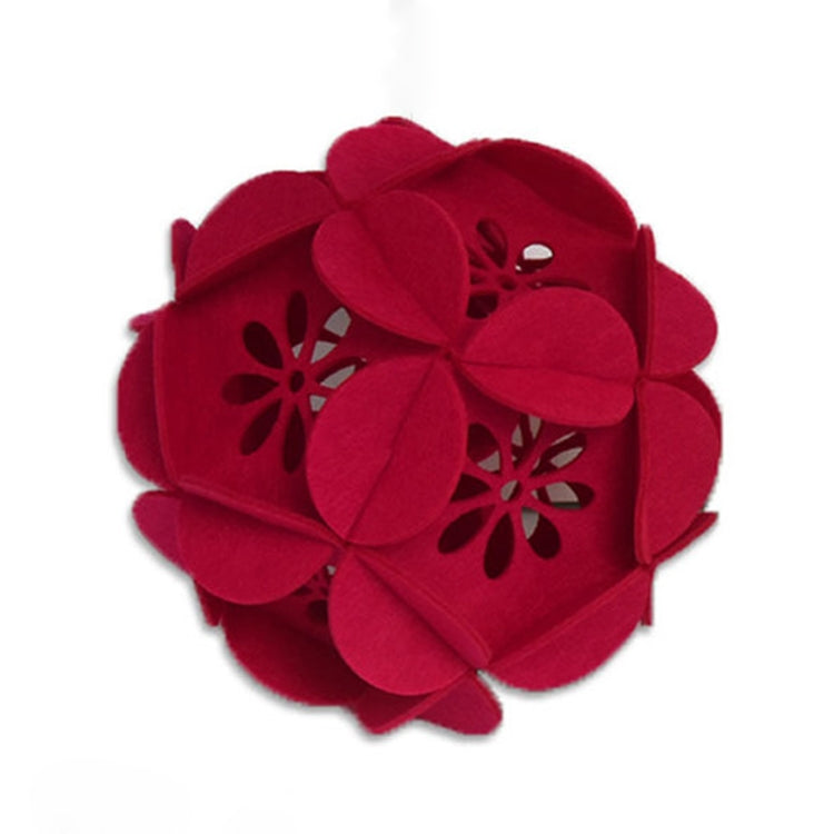 Classroom Decoration Non-woven Flower Ball Three-dimensional Wicker Pendant, Size: 12cm