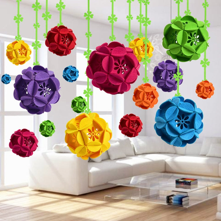 Classroom Decoration Non-woven Flower Ball Three-dimensional Wicker Pendant, Size: 12cm