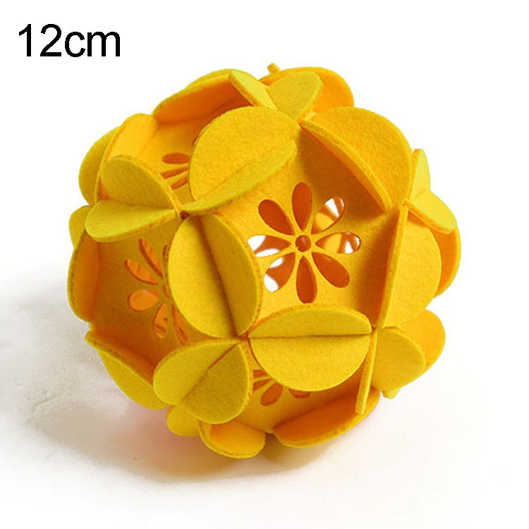 Classroom Decoration Non-woven Flower Ball Three-dimensional Wicker Pendant, Size: 12cm