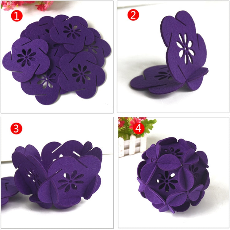 Classroom Decoration Non-woven Flower Ball Three-dimensional Wicker Pendant, Size: 12cm