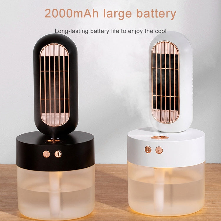 V8 Multifunctional Humidifier Fan Mini Desktop USB Charging Spray Electric Fan