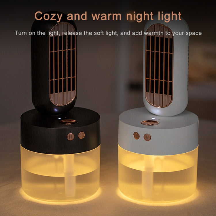 V8 Multifunctional Humidifier Fan Mini Desktop USB Charging Spray Electric Fan