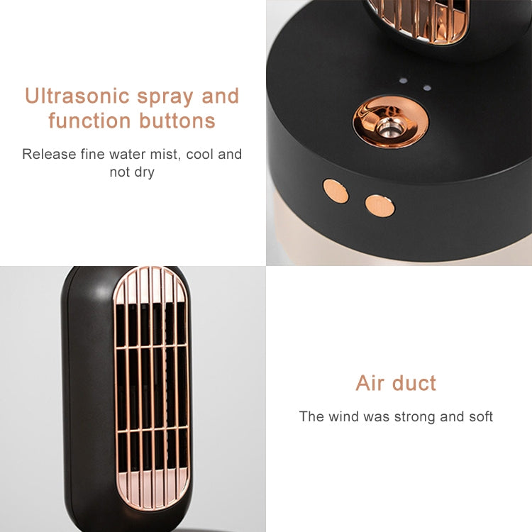 V8 Multifunctional Humidifier Fan Mini Desktop USB Charging Spray Electric Fan