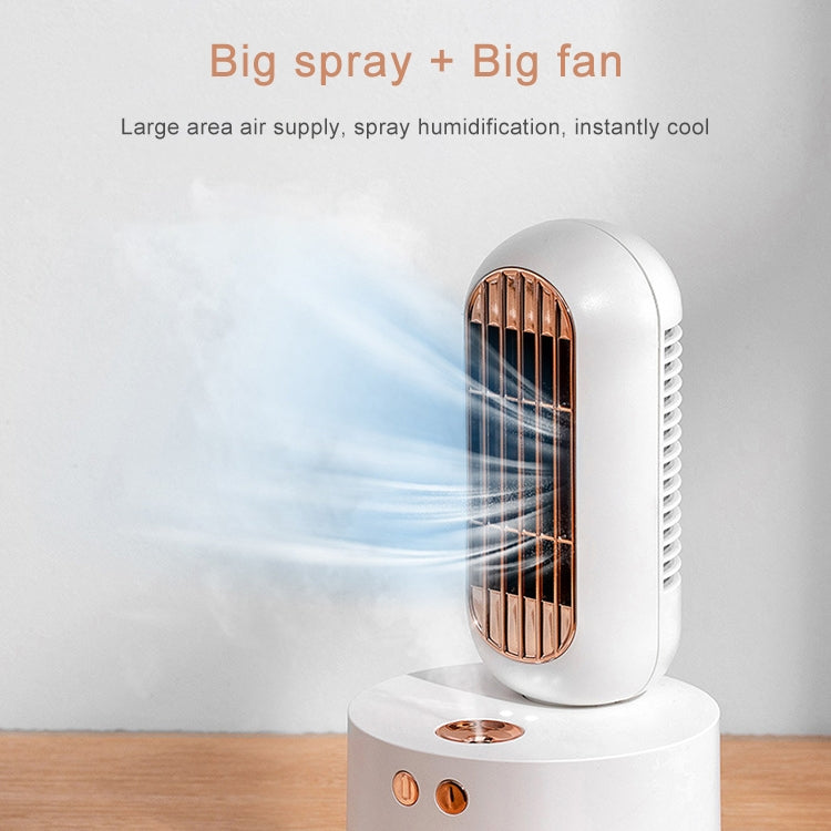 V8 Multifunctional Humidifier Fan Mini Desktop USB Charging Spray Electric Fan