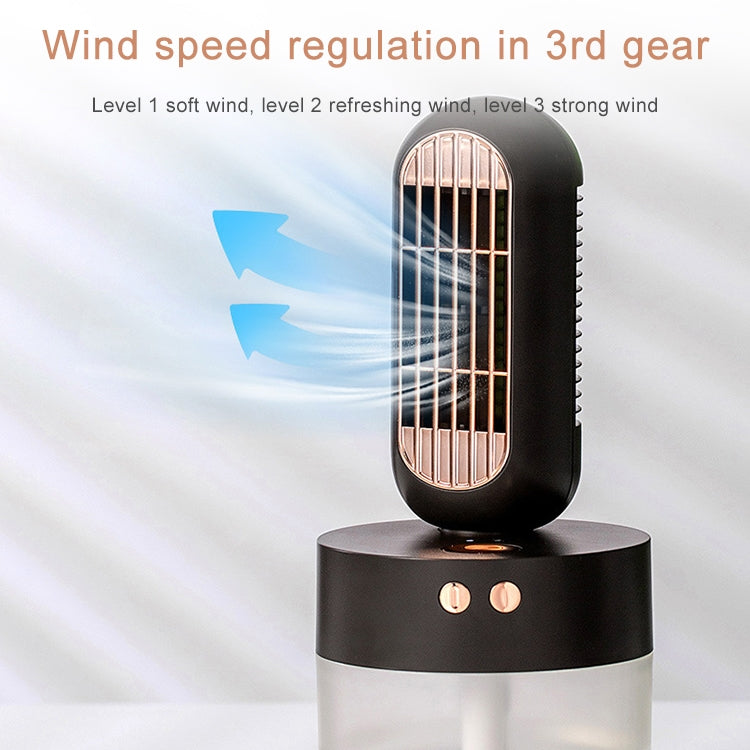V8 Multifunctional Humidifier Fan Mini Desktop USB Charging Spray Electric Fan