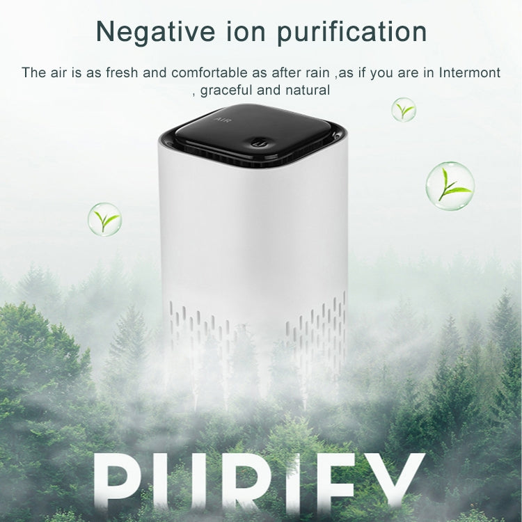 USB Household Negative Ion Sterilization Air Purifier (Black)