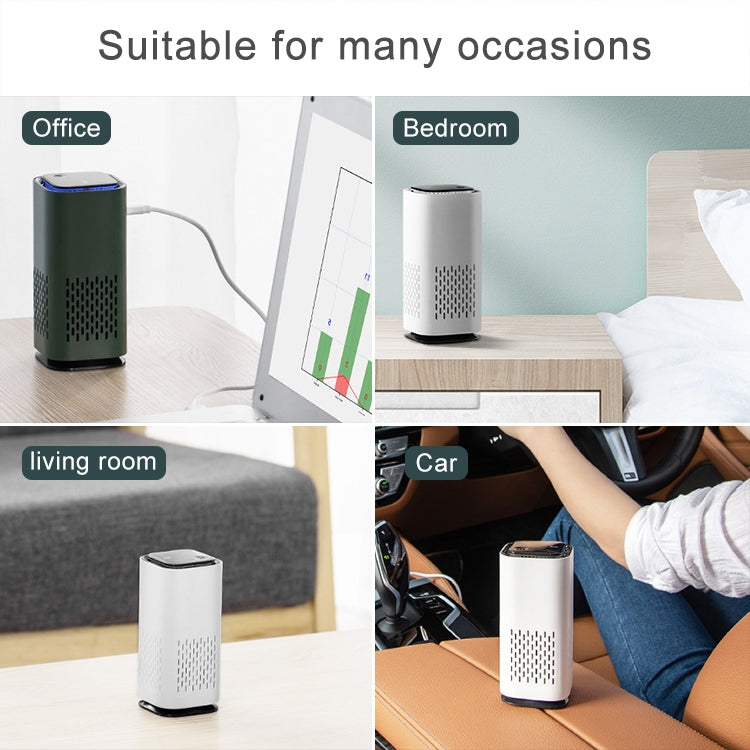 USB Household Negative Ion Sterilization Air Purifier (Black)