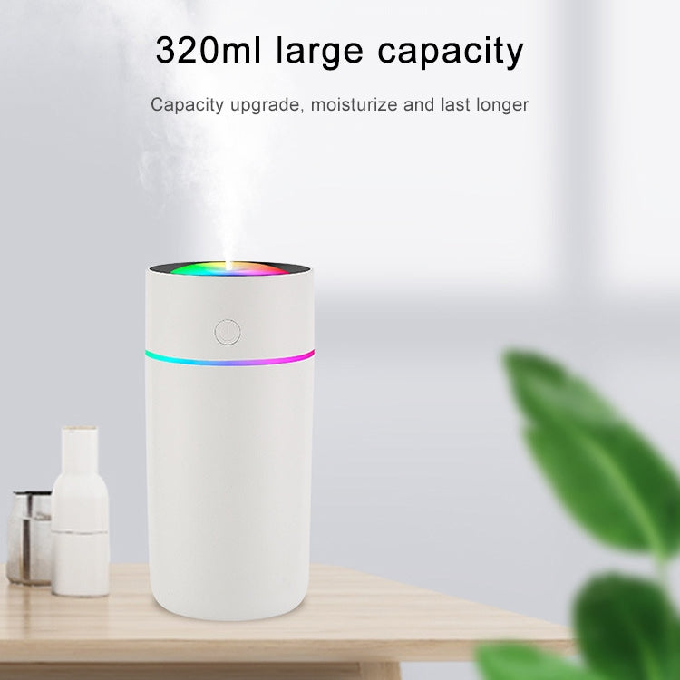 USB Colorful Cup Humidifier with Colorful Ambient Light, Capacity: 320mL